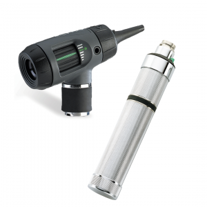 WA23820+71000-C Otoscopio de 3.5V MacroView con iluminador de garganta + Mango